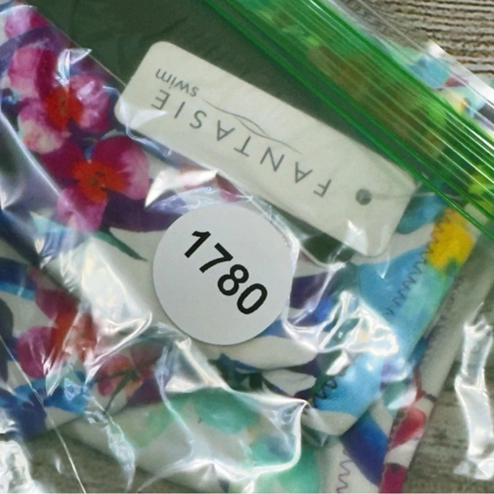 NWT Fantasie Multicolor Floral High Waist Bikini Bottoms Size S